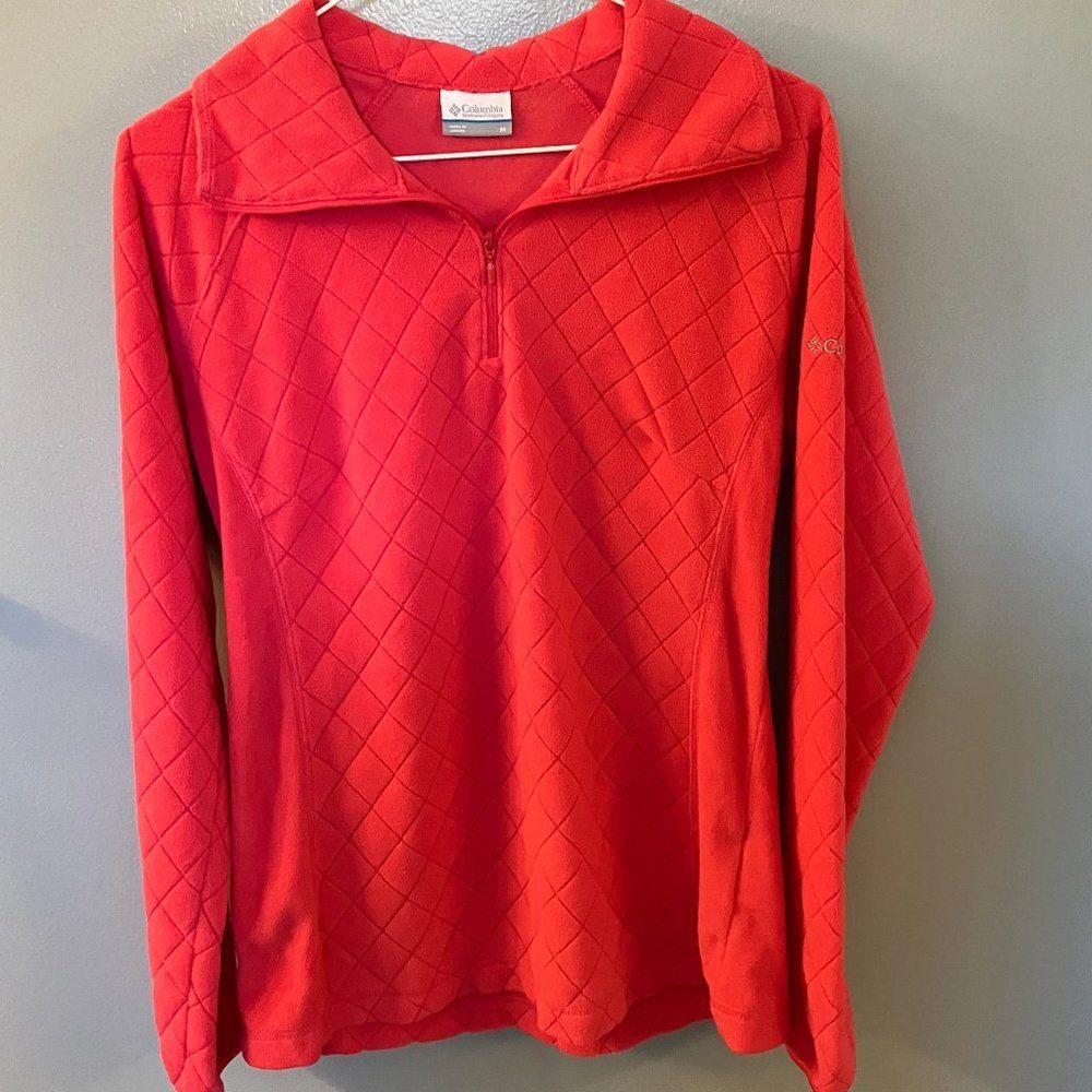 Columbia Sportswear Women's Fleece Top Long Sleeve Bright Pink Size Medium
